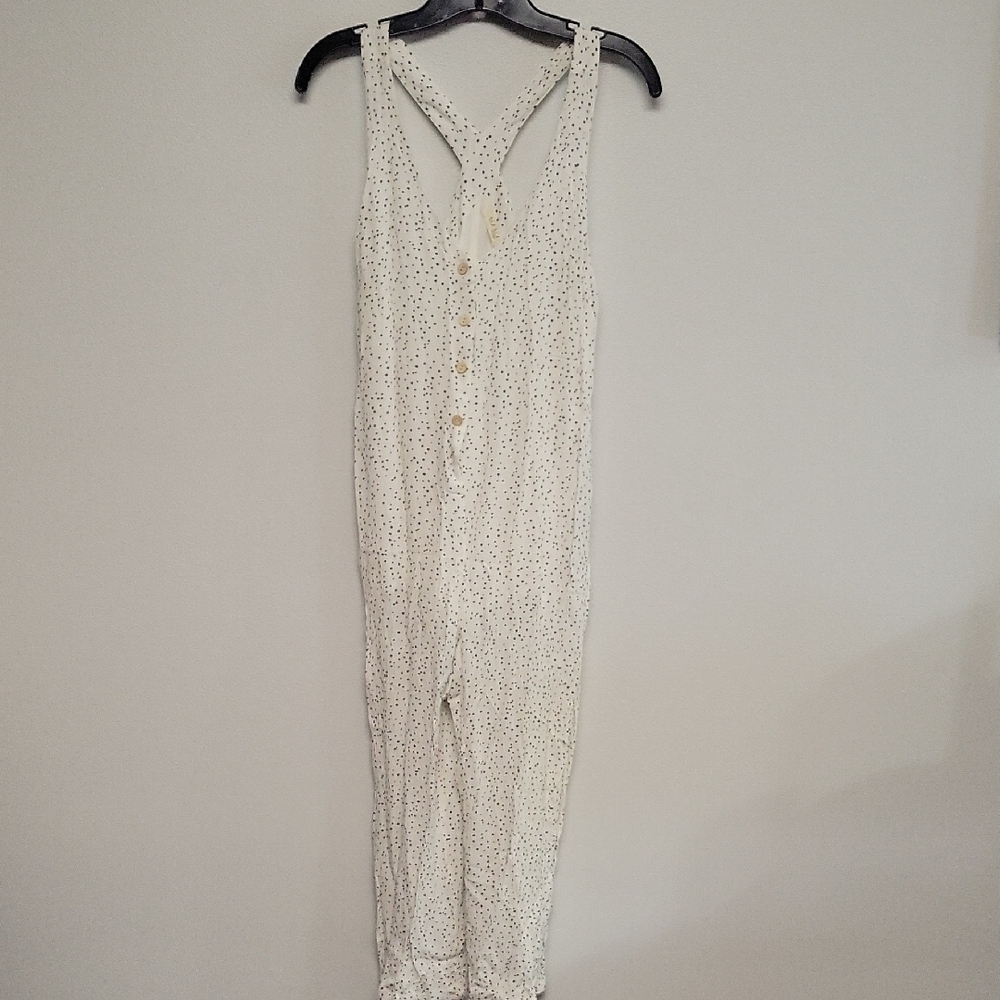 Illa Illa White With Black Polka Dot Jumpsuit